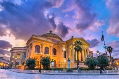 The Teatro Massimo Vittorio Emanuele, the biggest in Italy opera house. Palermo, Sicily